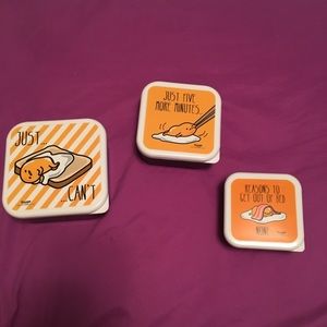 2 for $15 Gudetama food containers